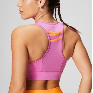 Fabletics Trinity High Impact Pink Sports Bra